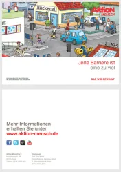 Visual Aktion Mensch jede Barriere ist eine zu viel