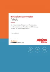 barrierefreies PDF Inklusionsbarometer Arbeit 2021