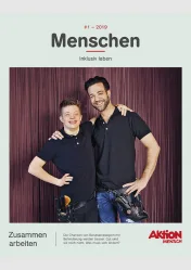 Broschüre Magazin inklusiv leben "Zusammen arbeiten"