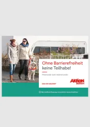 Deckblatt PDF Ohne Barrierefreiheit keine Teilhabe! barrierefrei