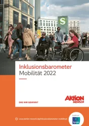 Titelseite Inklusionsbarometer Mobilitaet 2022